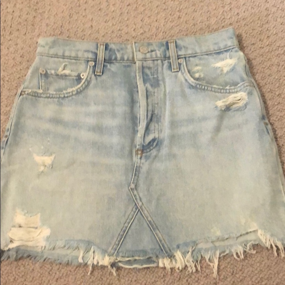 AGOLDE denim mini skirt